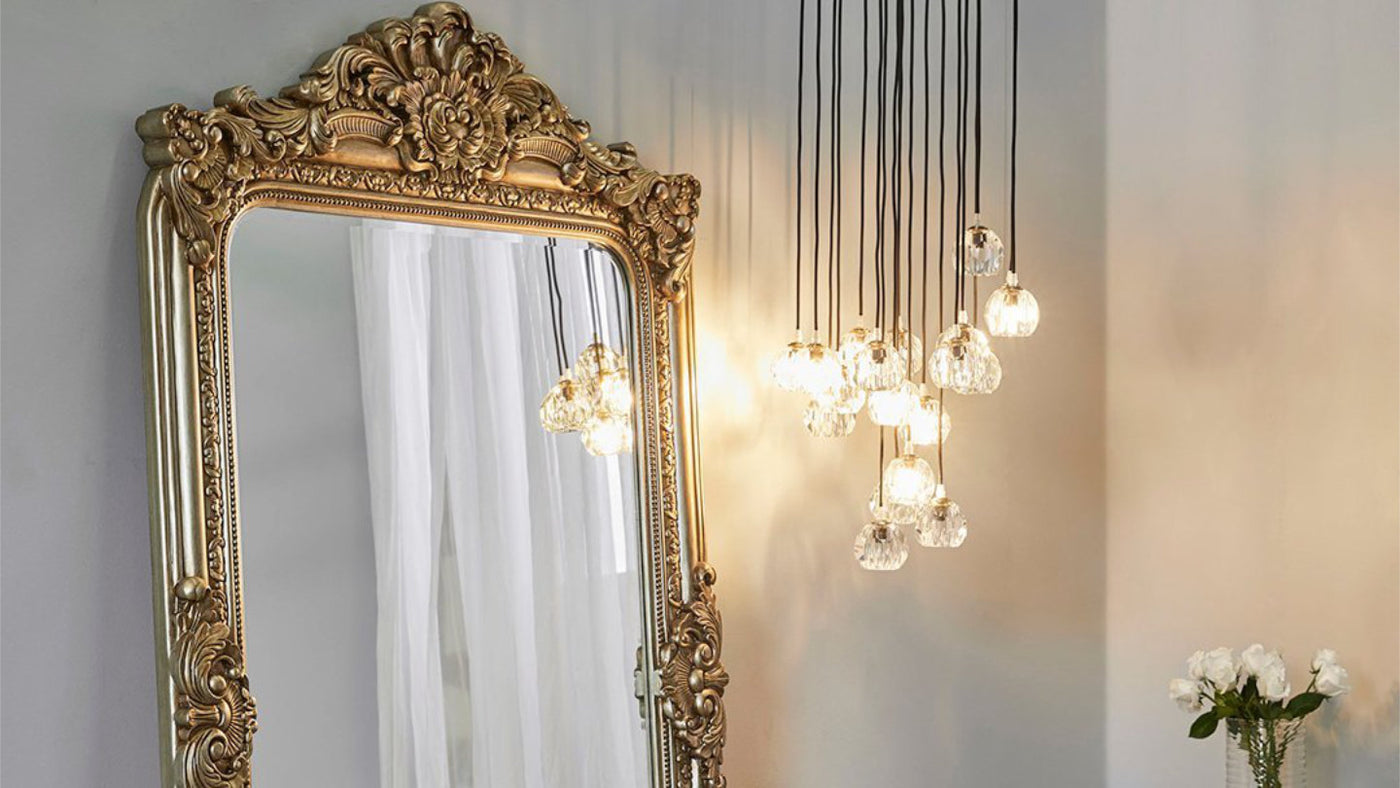 Gold ornate mirror